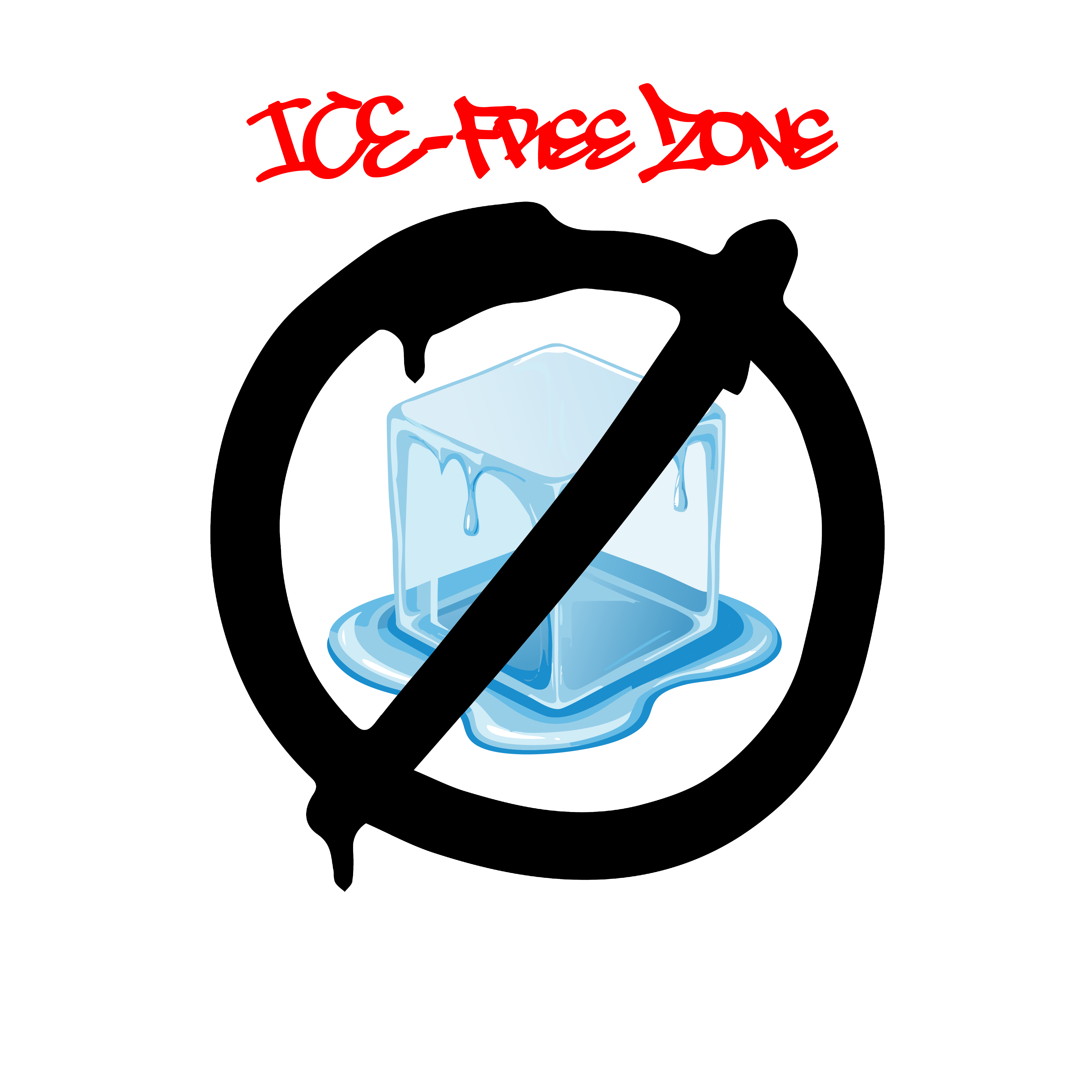 Unity Watch ICE-Free Zone Sticker